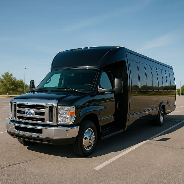 Garland Shuttle Bus Rentals 18 Passenger Shuttle Bus