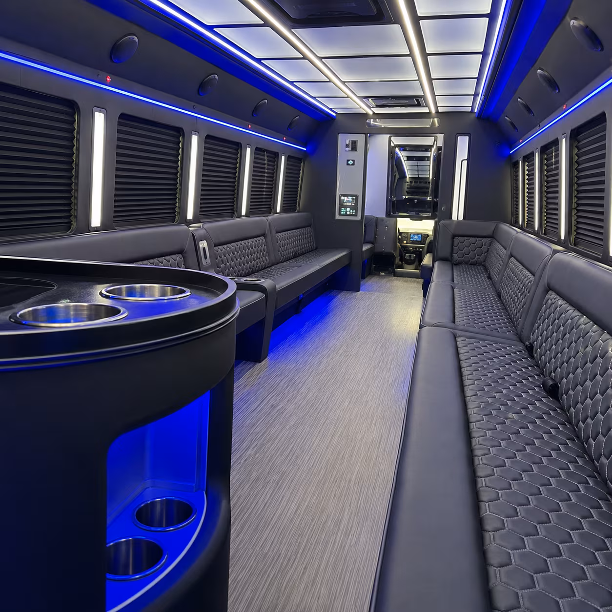 affordable garland prom party bus prices split across your group