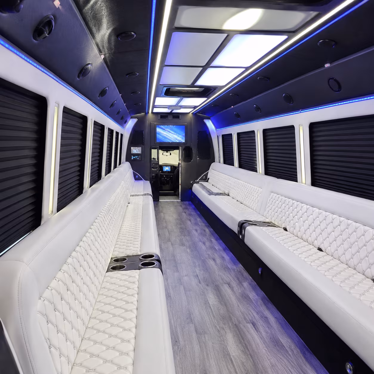 garland corporate retreat shuttle bus rentals